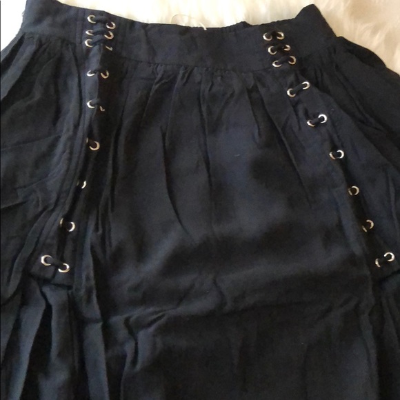 LAST 1! SIZE SMALL! Black Slit Front MAXI SKIRT! - Picture 5 of 8